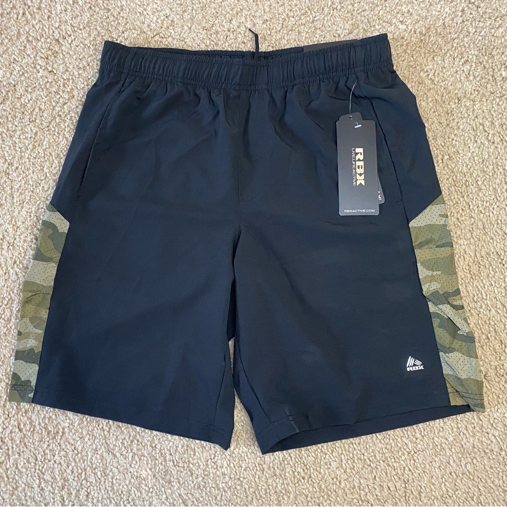 RBX Prime Camo Insert Workout Shorts - Picture 2 of 4